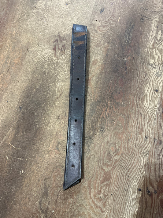 Leather off billet has scuffs