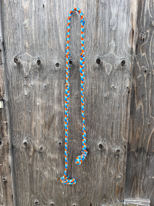 Orange blue reins