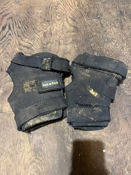 Medium used back on track hock boots some wear