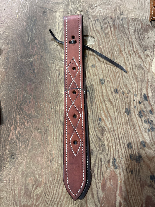 Quality stitched leather off billet