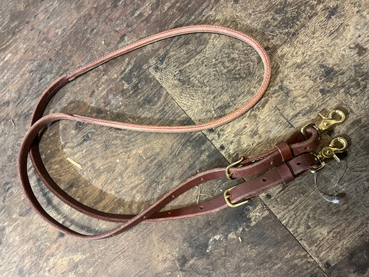 8ft leather pro adjustable barrel reins