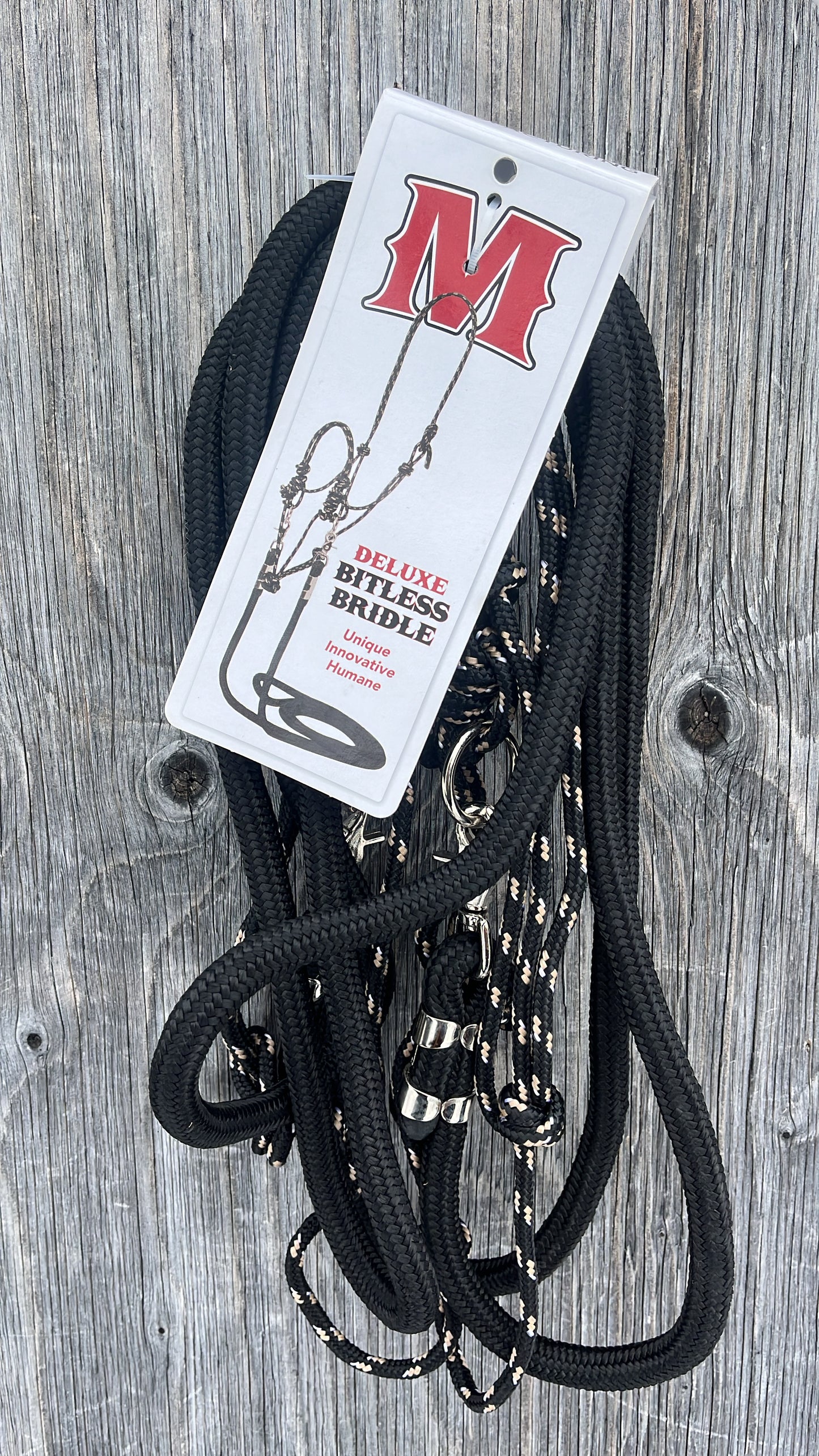 Bitless bridle with reins