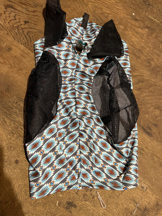 Aztec fly mask with ears