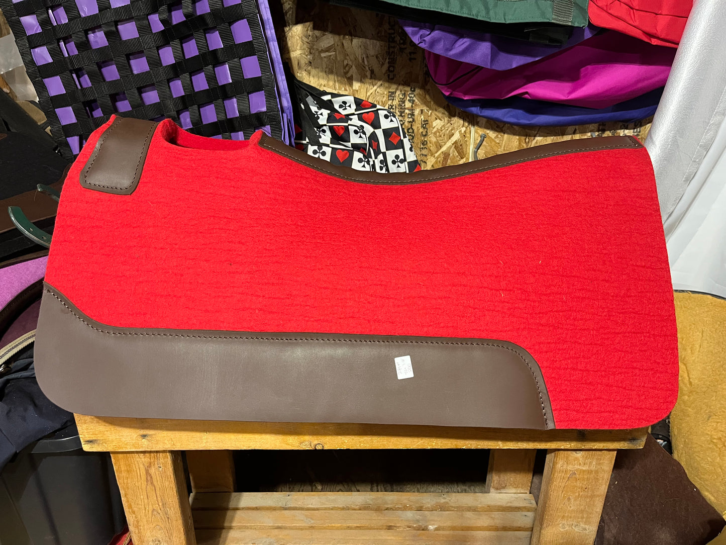 Red 30 x 7/8 wool pad