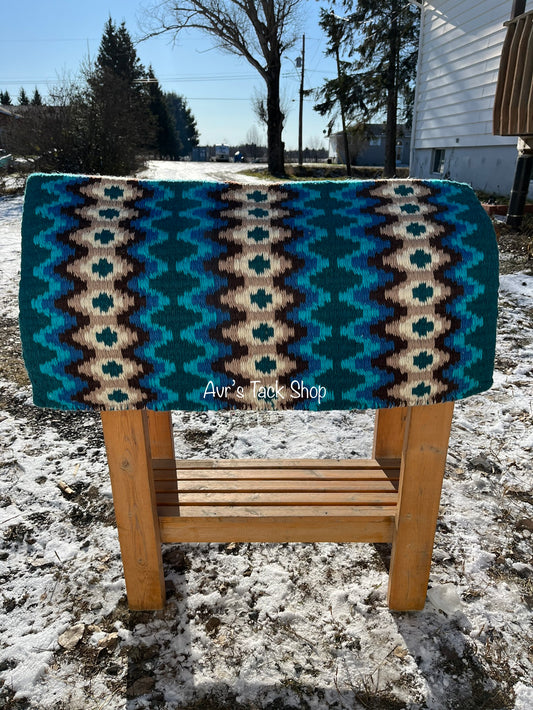 New Zealand wool western saddle blankets navajo design