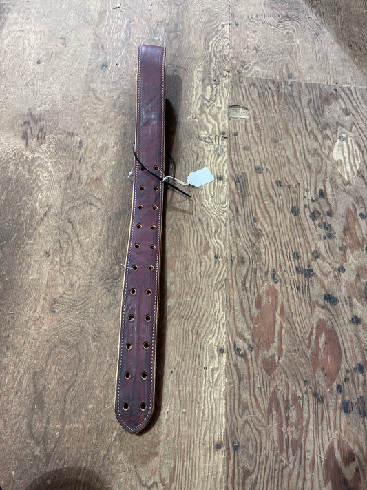 Quality leather custom maker leather latigo billet