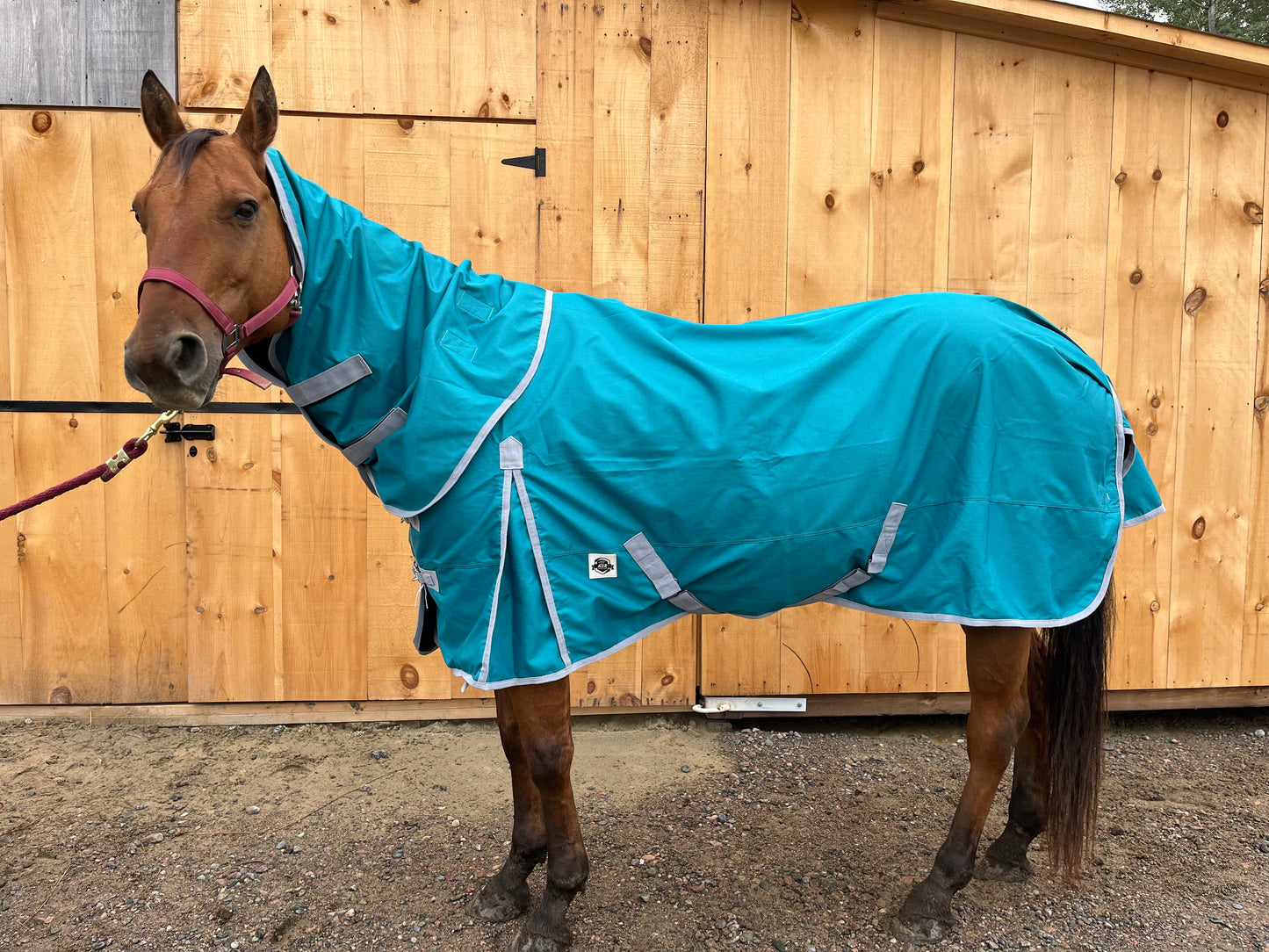 Aqua 0g rain sheet with removable hood