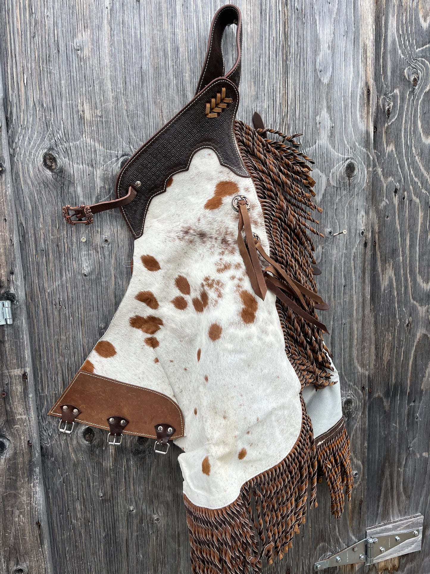 Hair on cowhide ladies medium chinks