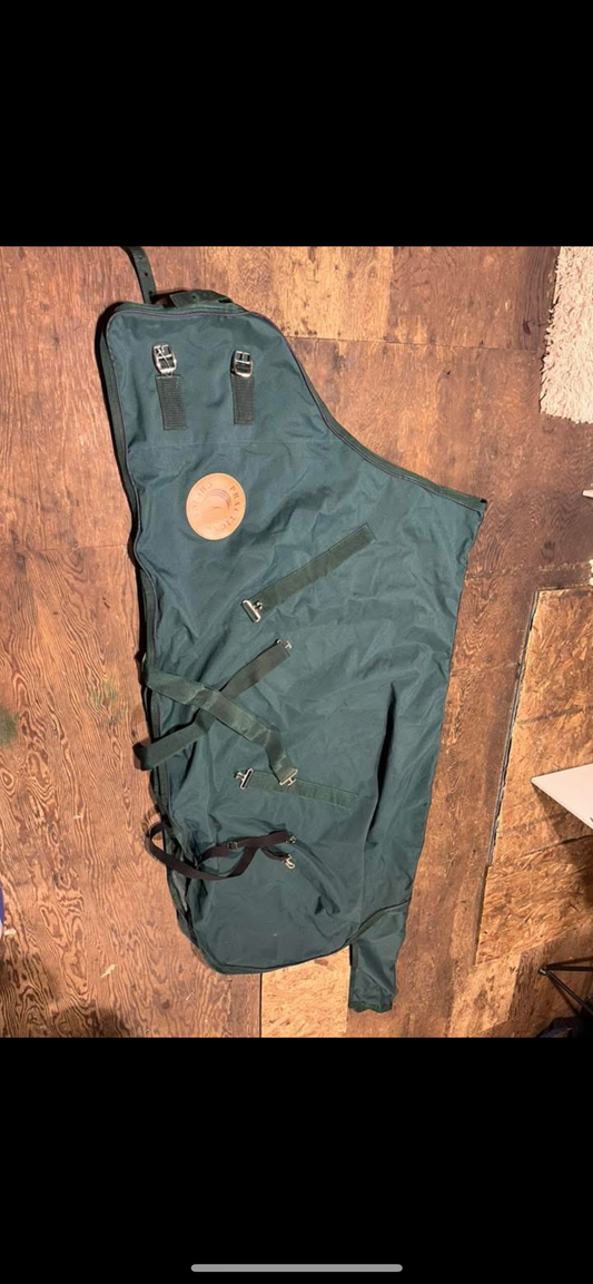 74” nylon green sheet never used