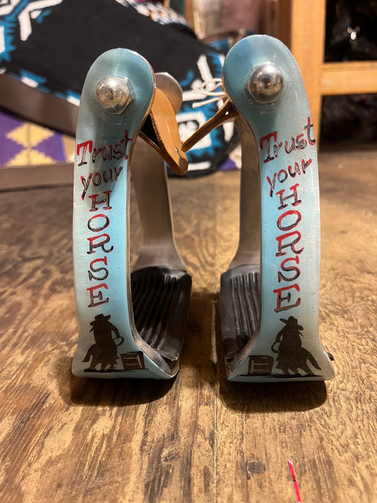 Trust your horse barrel racer stirrups