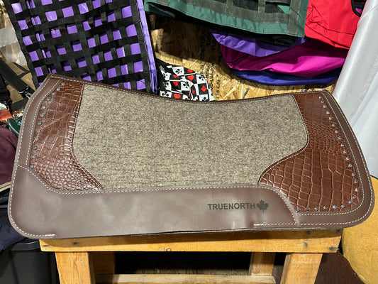 32 x 3/4” Chocolate Croc print pad