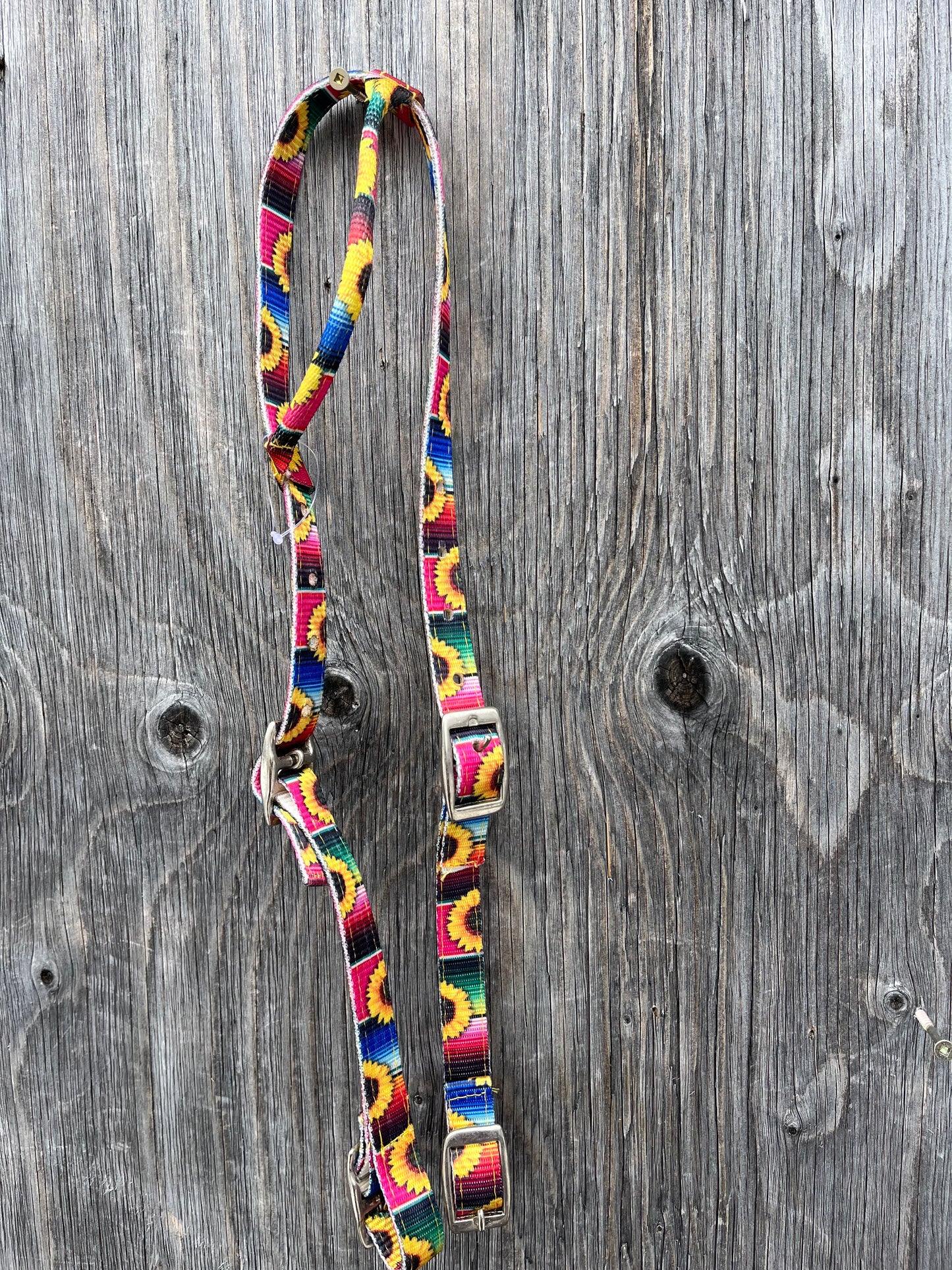 Sunflower serape quick change nylon one ear headstall