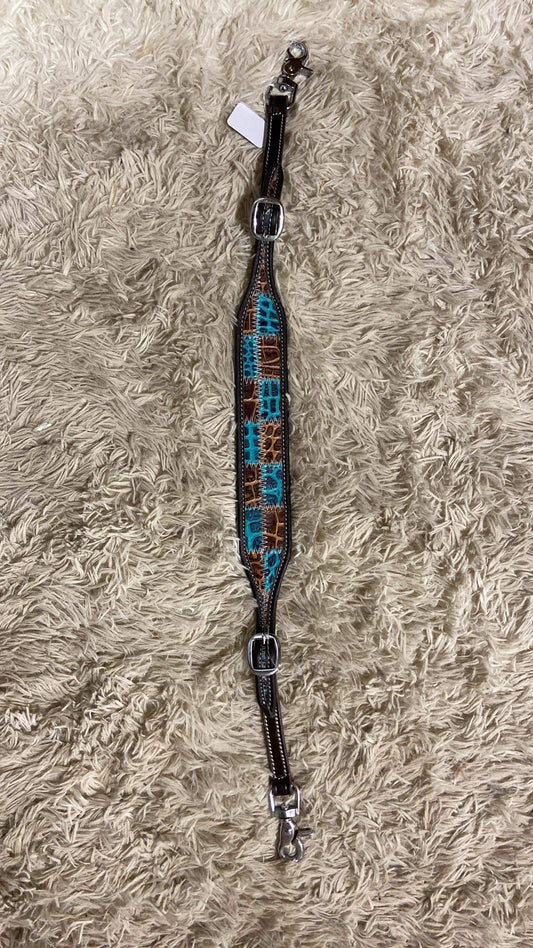 Teal gator wither strap