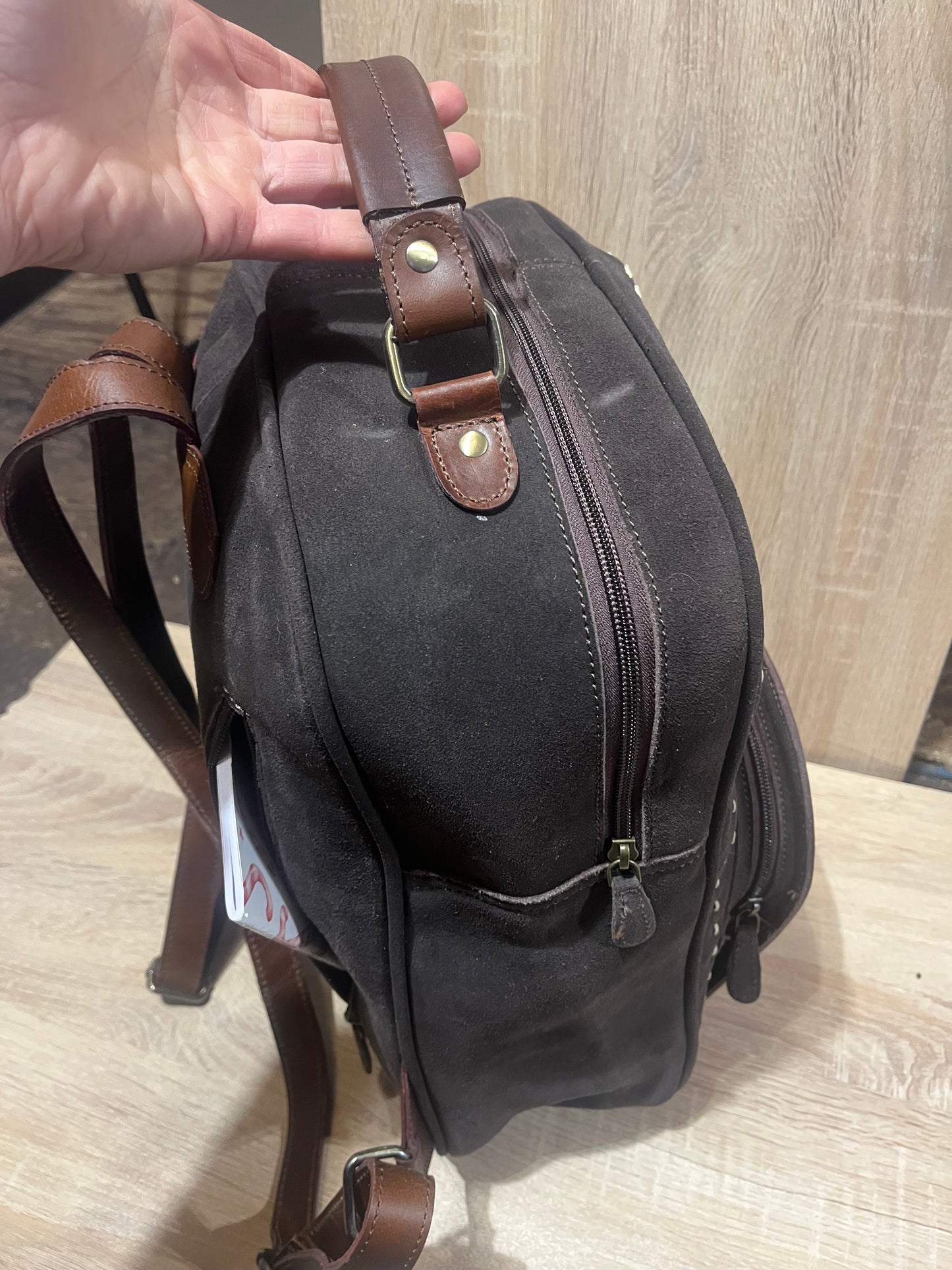 Boot stitch backpack