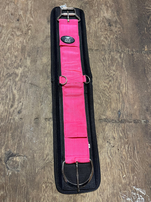 Pink & black western cinch