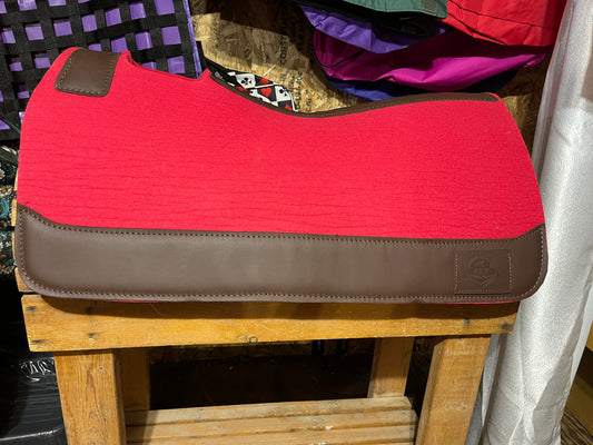 Red wool saddle pad 30 x 7/8