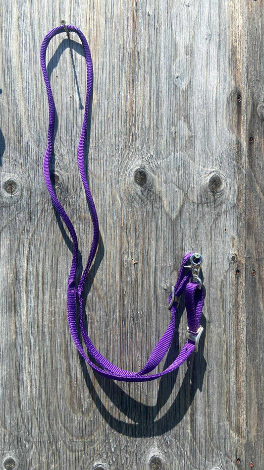 Pony youth purple barrel rein