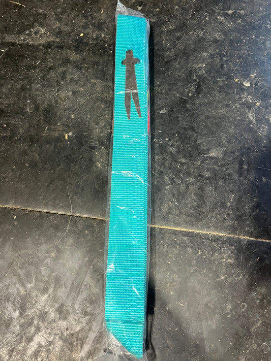 Teal latigo and off billet set