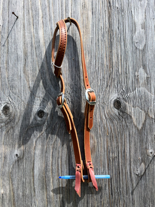 Custom leather marker one ear headstall