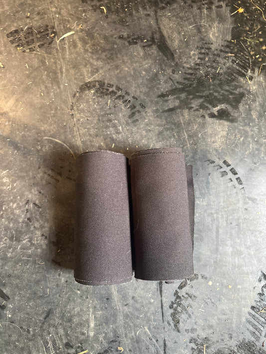 2 black bandages