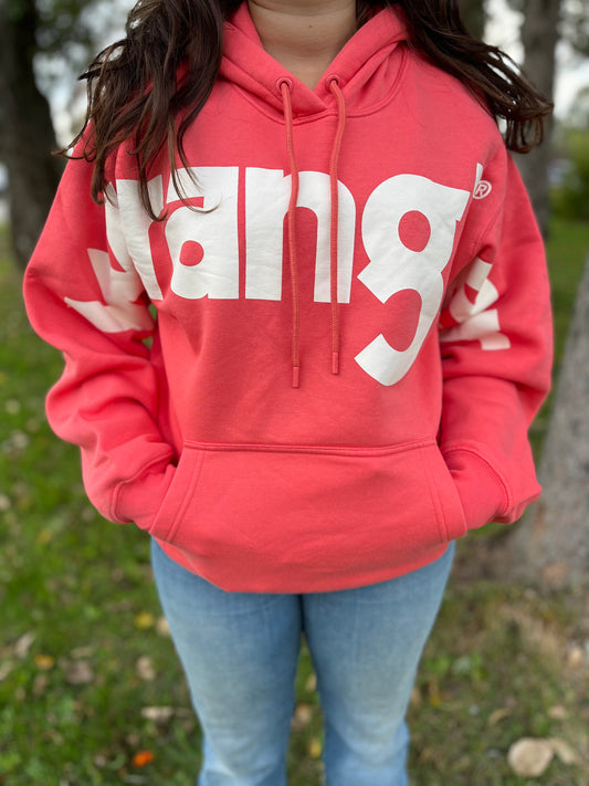 Wrangler coral/ pink hoody