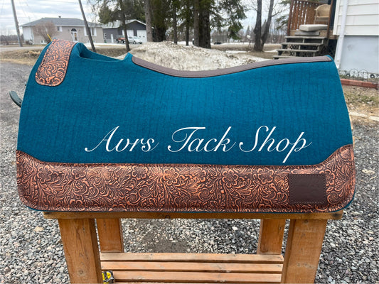 Peacock with Brown Floral 30 x 7/8