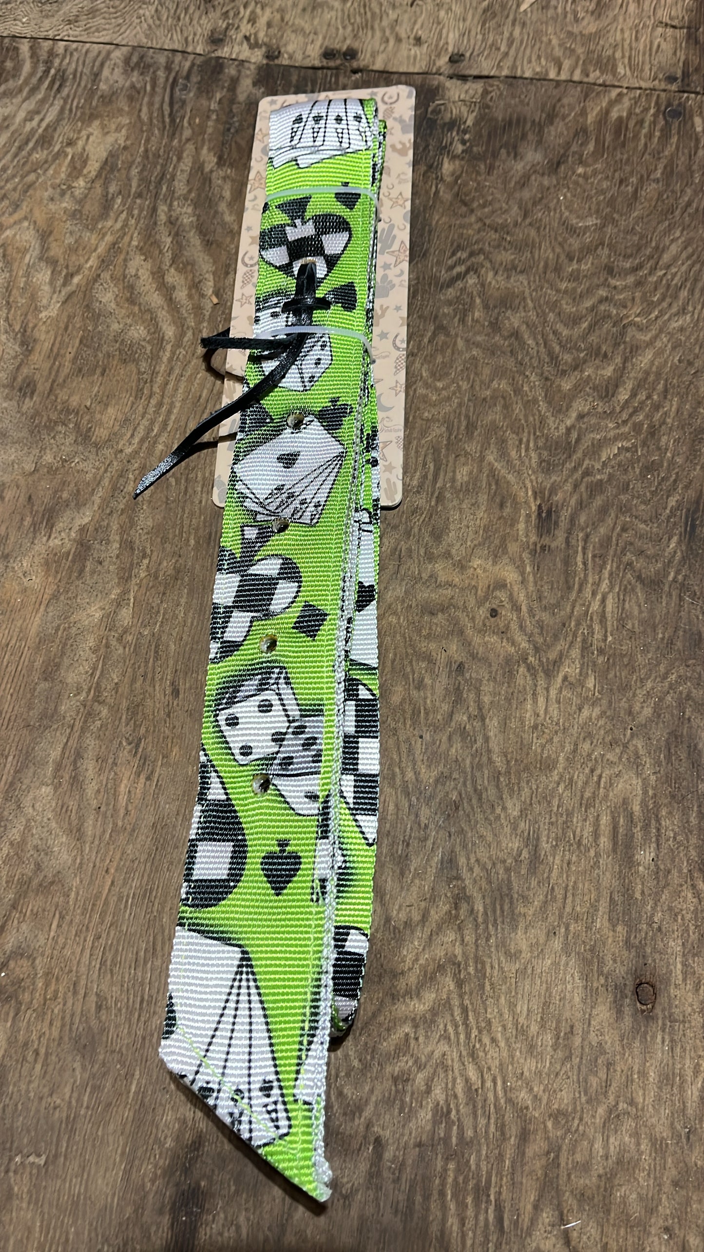 Green poker latigo and off billet set