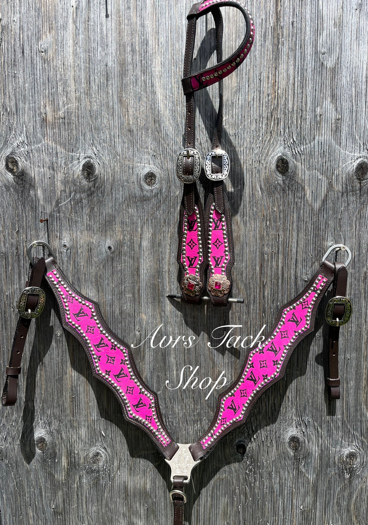 Pink Designer tack set