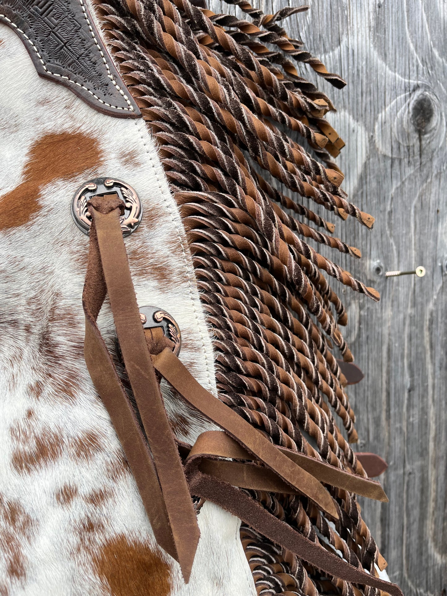 Hair on cowhide ladies medium chinks