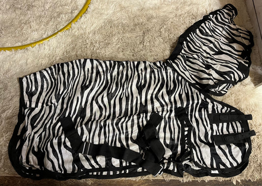 Pony flysheets with neck zebra