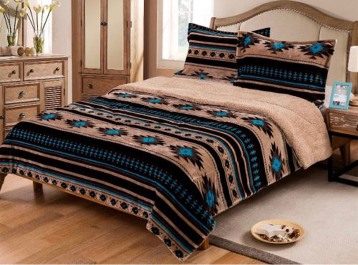 King size southwest turquoise comforter set