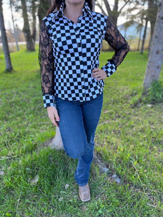 Fast lane n lace, sizing in description