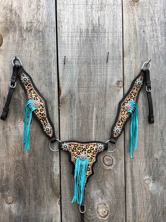 Large to draft cheetah gladiator breastcollar
