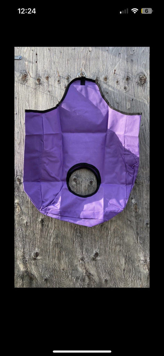 Purple hay bag