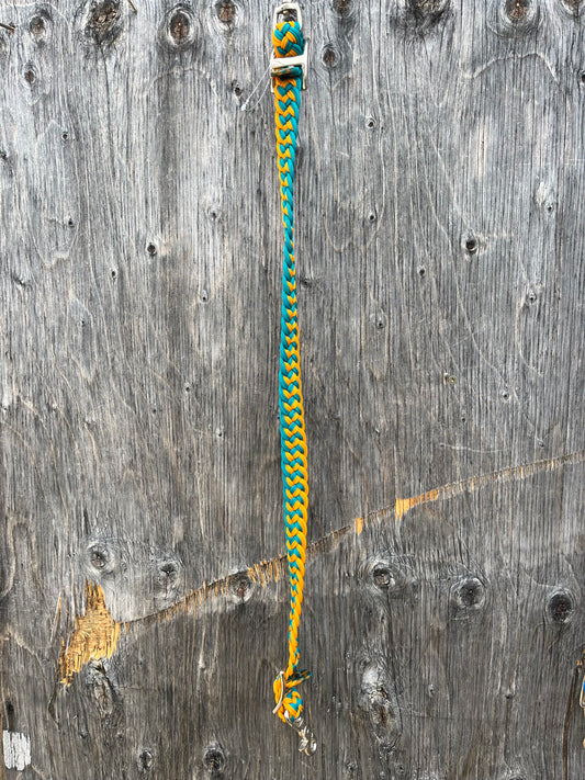 Teal orange adjustable wither strap