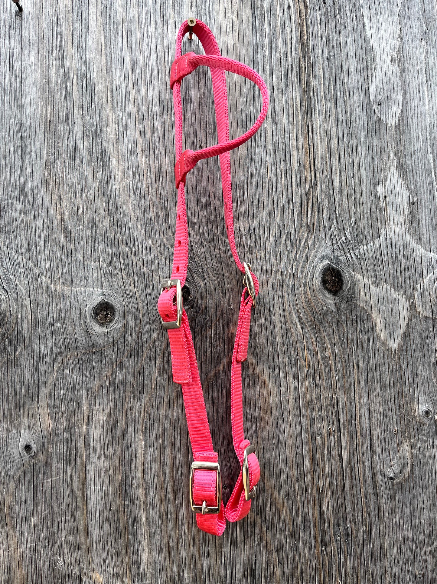 Pink nylon quick change one ear