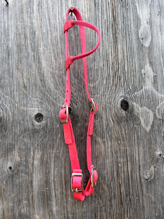 Pink nylon quick change one ear
