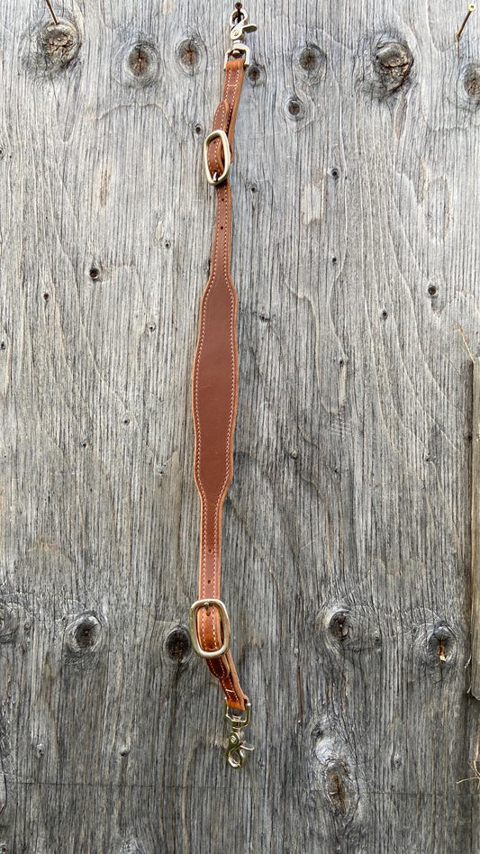 Harness leather wither strap