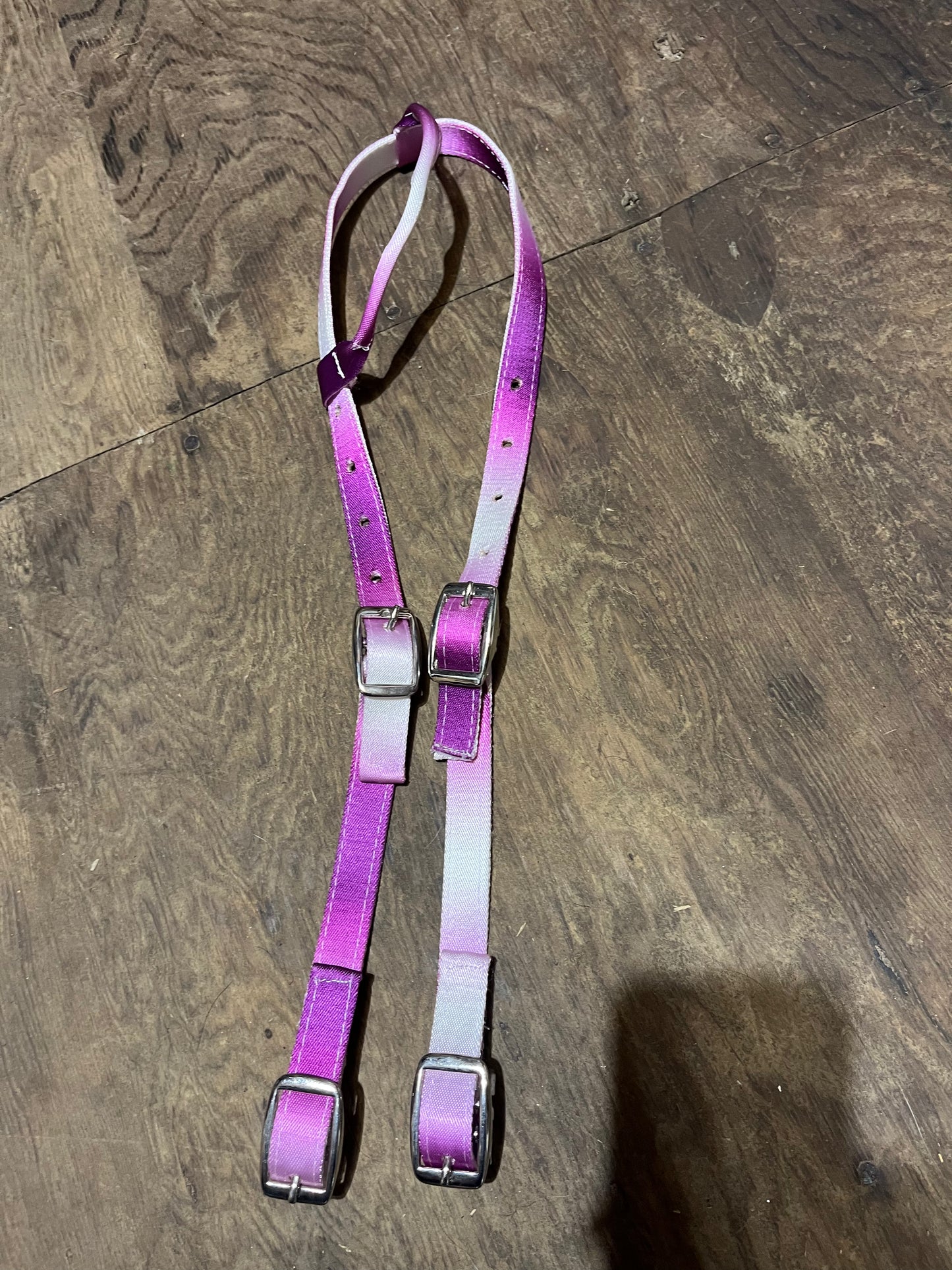 Purple ombre nylon one ear quick change headstall