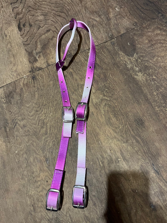 Purple ombre nylon one ear quick change headstall