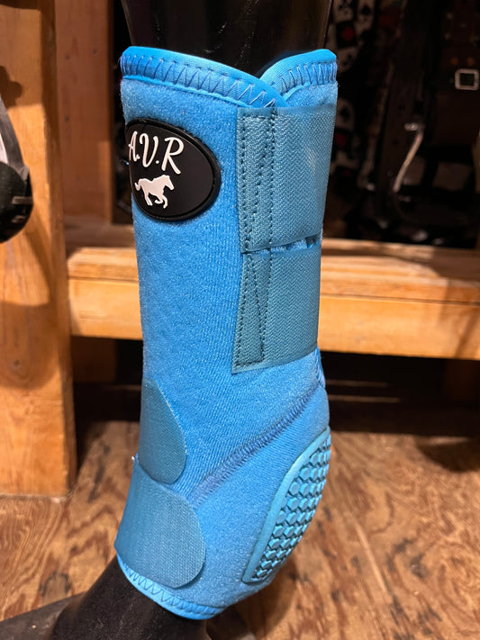 Blue Large sport boots 4 pack rubber protective heel