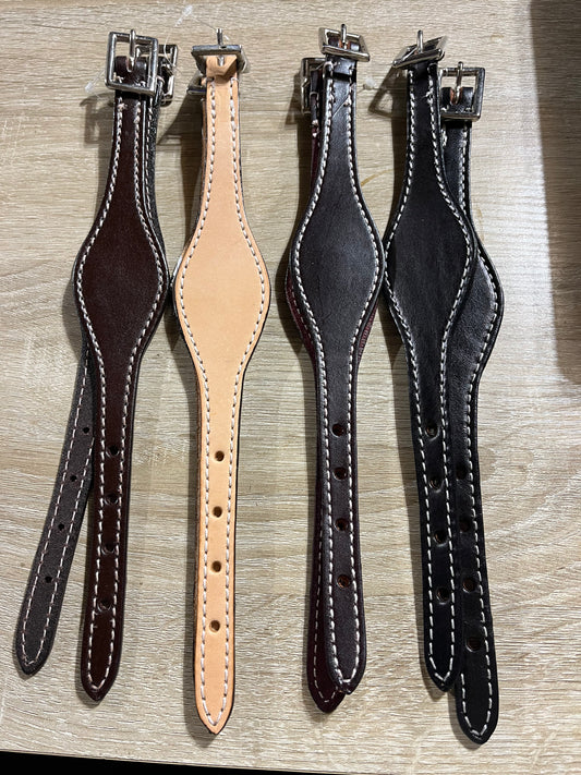 Leather stirrup hopples