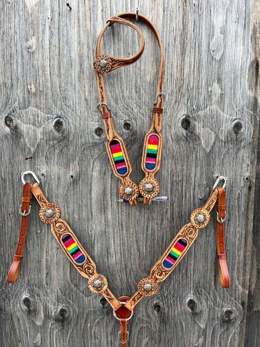 Wool serape tack set
