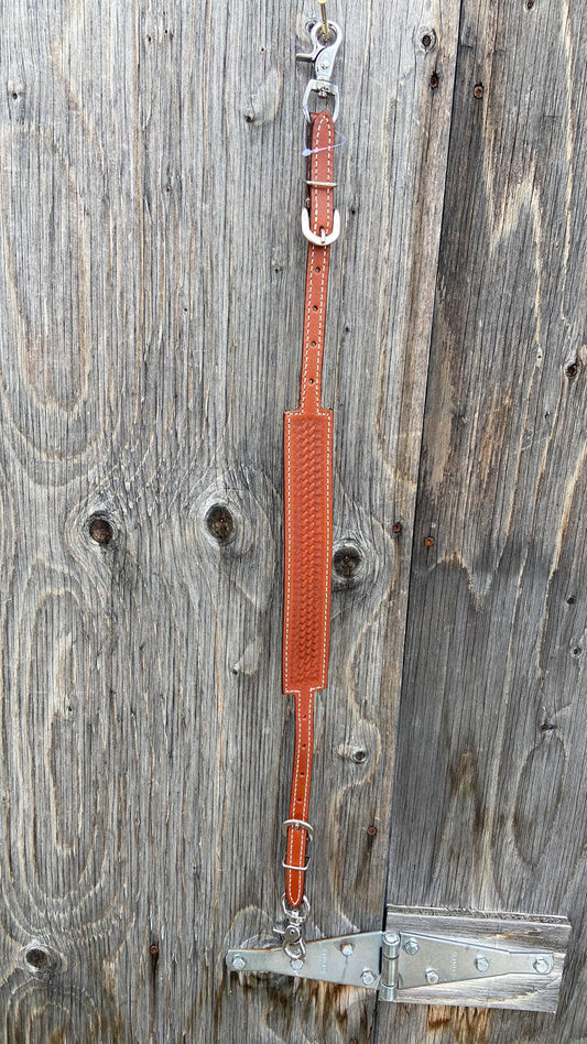 Plain tooled wither strap