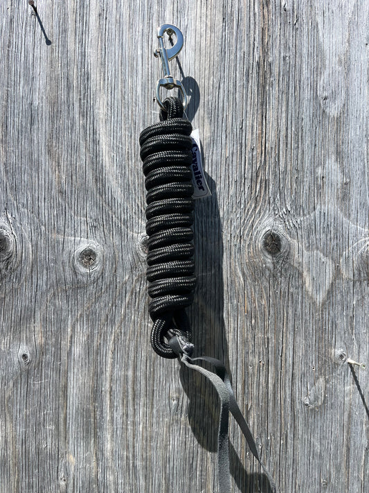 Black 8’ solid color lead rope