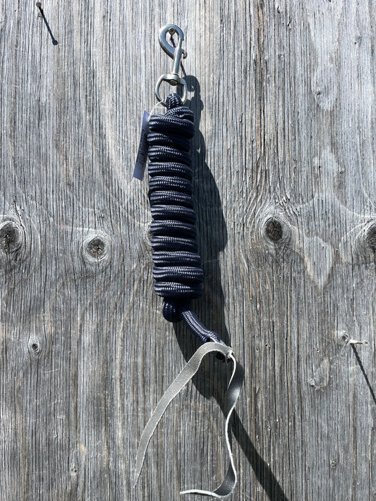 Navy 8’ solid color lead rope