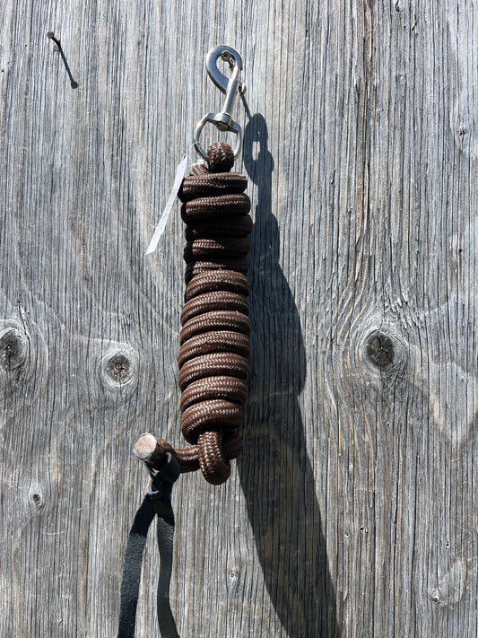 Chocolate 8’ solid color lead rope