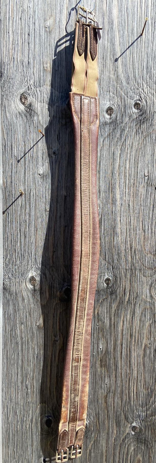 48” older leather girth