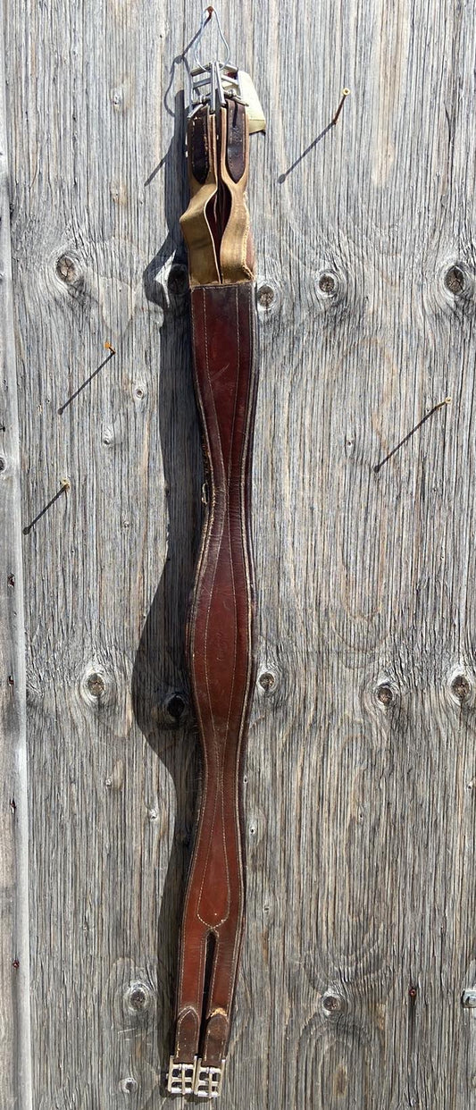 48” leather girth