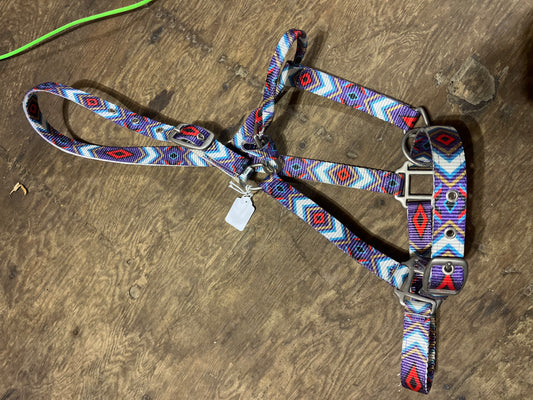 Purple and red halter